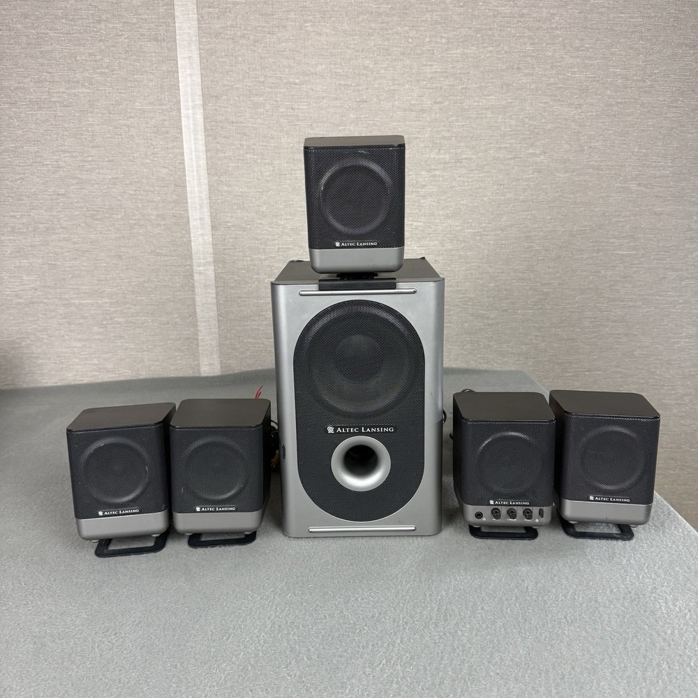 Altec Lansing 251 Computer Gaming Media Theater 5.1 Surround 6‎ Speaker 90 Watt